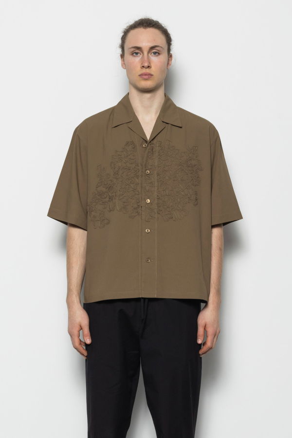 HOMME PLISSE ISSEY MIYAKE Embroidery Press S/S Shirt
