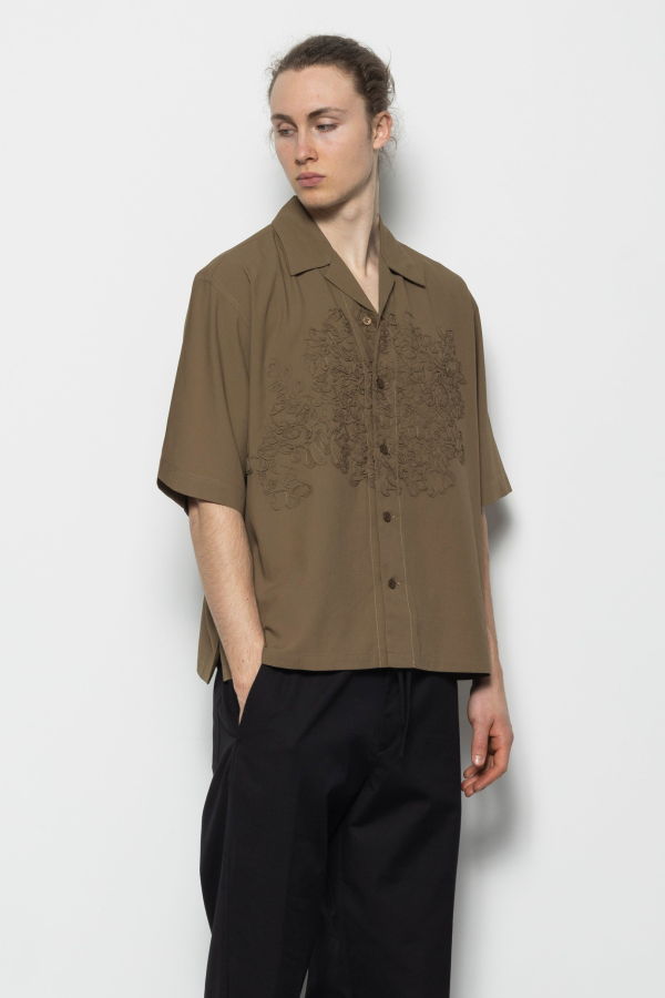 HOMME PLISSE ISSEY MIYAKE Embroidery Press S/S Shirt