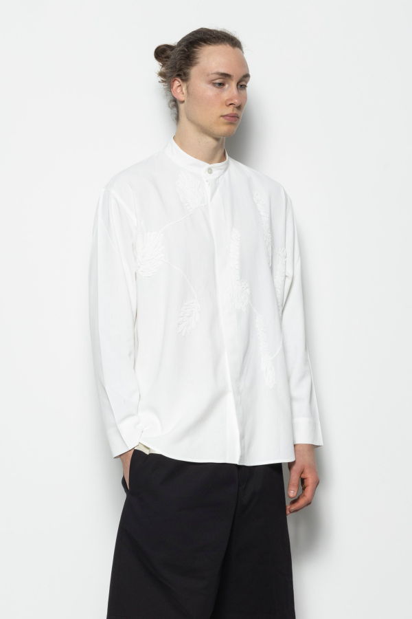 HOMME PLISSE ISSEY MIYAKE Embroidery Press Shirt - White