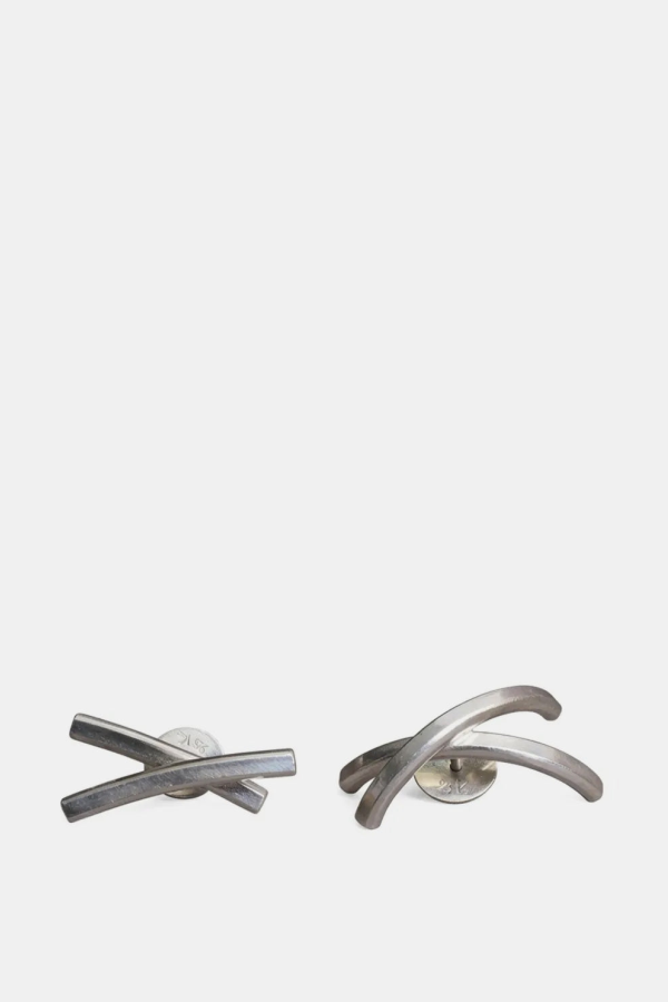 werkstatt:münchen Silver Embrace Earrings - Silver