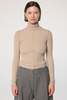 The Line By K Mads Turtleneck Top - Beige Melange - Thumbnail 1