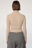 The Line By K Mads Turtleneck Top - Beige Melange - Thumbnail 3