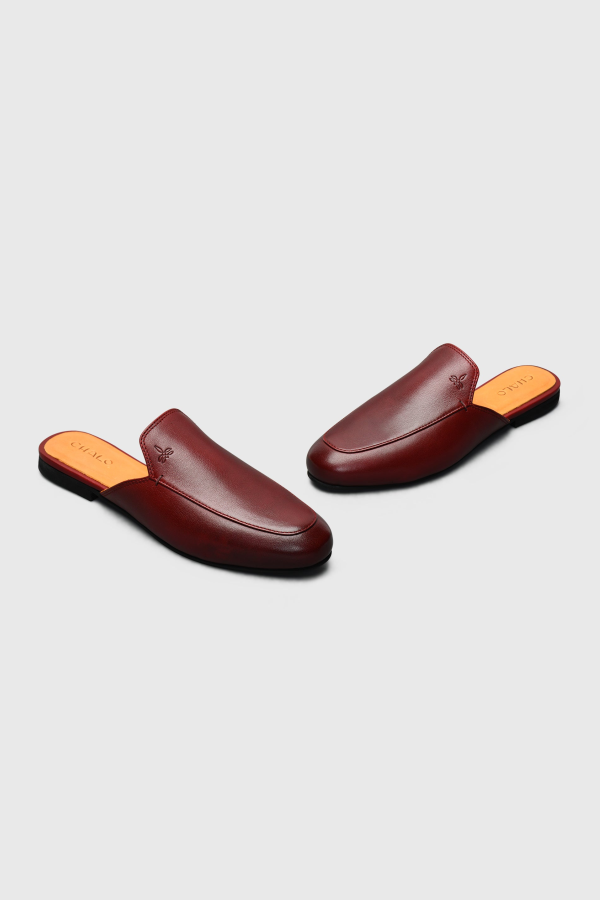 Chappal in Burgundy
