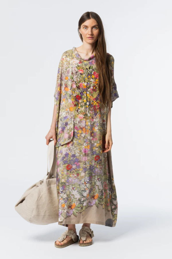 Anntian Silk Dress Print D