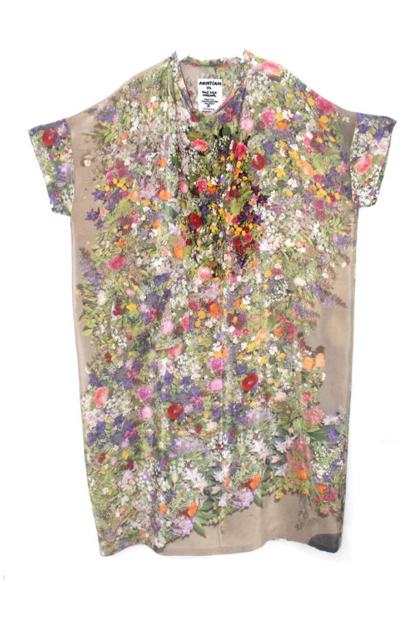 Anntian Silk Dress Print D