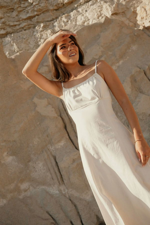 SIZ Jade Dress - Ecru