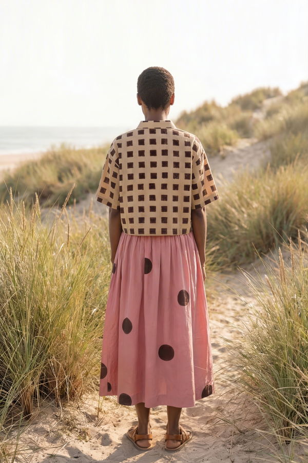 World of Crow Cocoa Rose Skirt