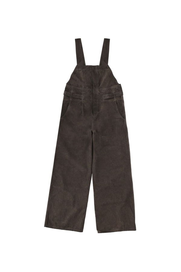 Uma Wang Bib All In One Jumpsuit - Grey Brown
