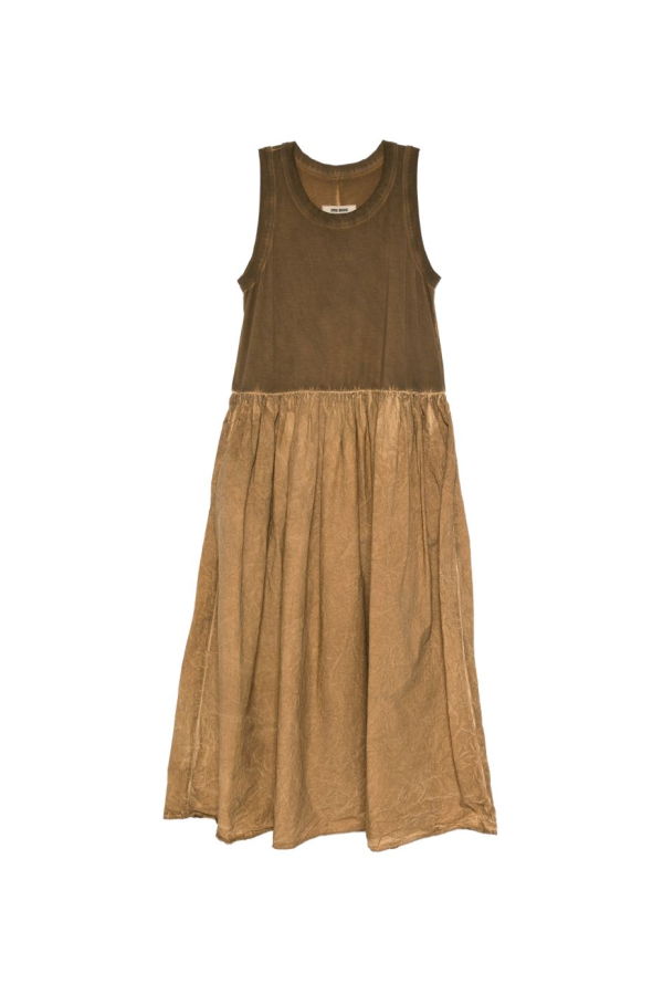 Uma Wang Duma Sleeveless Dress - Mustard