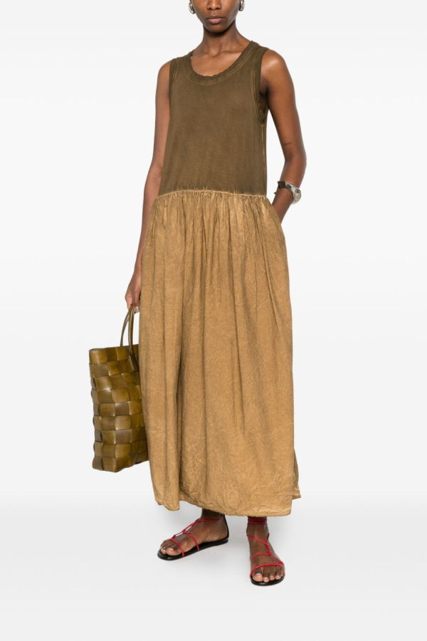 Uma Wang Duma Sleeveless Dress - Mustard