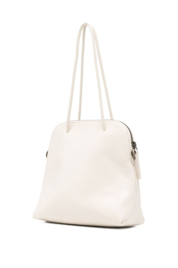 Uma Wang Small Leather Shoulder Bag - White/Mustard