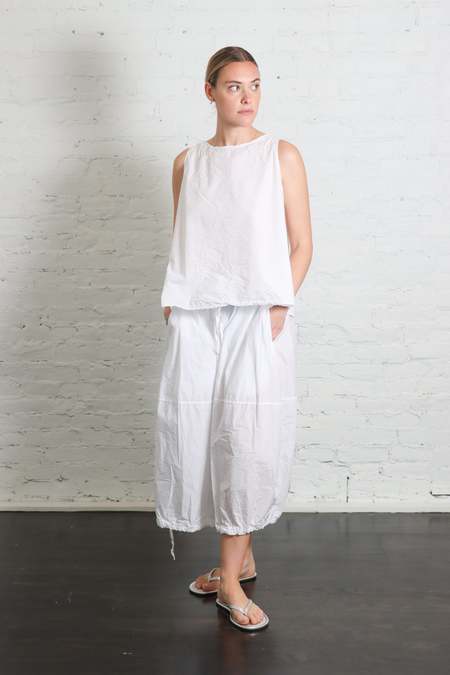トップス ALBUM DI FAMIGLIA DRAWSTRING TANK TOP Album di Famiglia Drawstring Tank Top TC - Navy | Garmentory