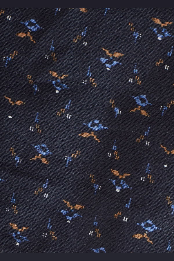 Caramel Linum Baby Trousers - Blue