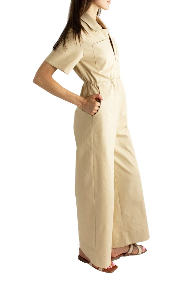 Meg Workhorse Jump Jumpsuit - Ivory