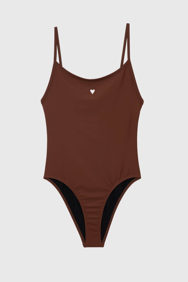 Baserange Heart Swimsuit - Marocco Brown