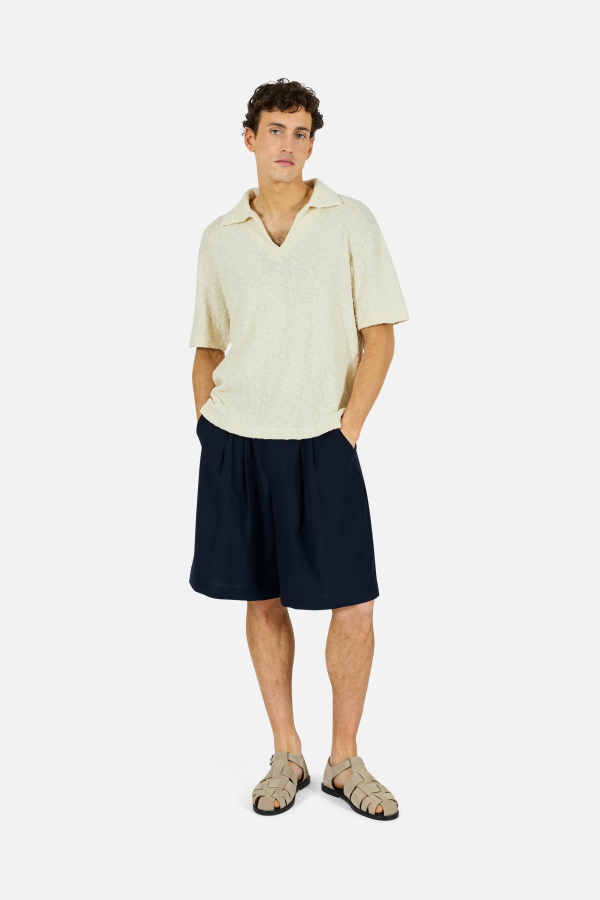 KROST Eco Pleated Short - Dark Navy