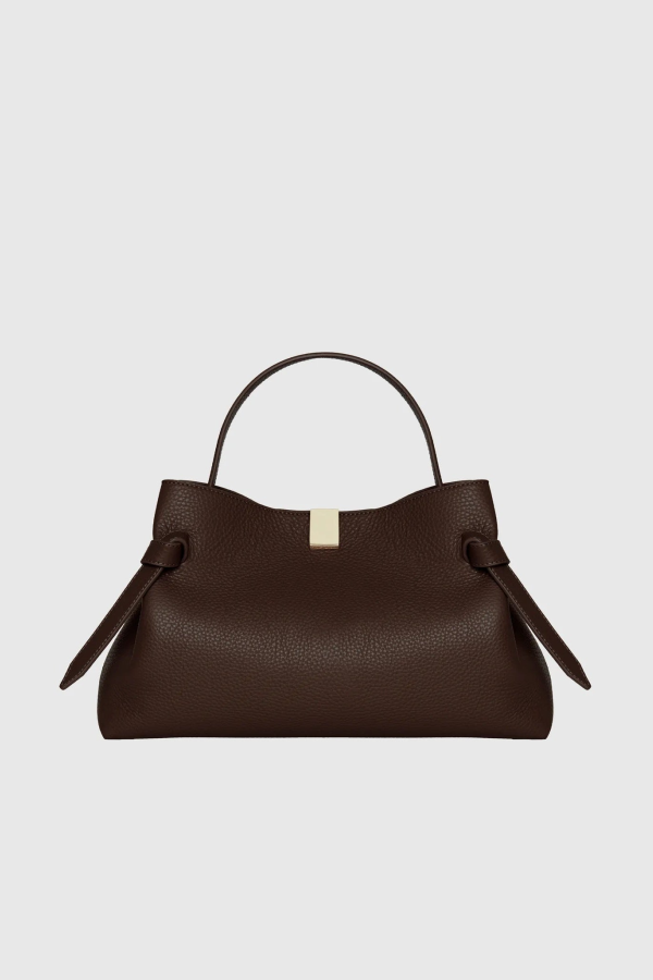 Yuzefi Gyoza Leather Bag - Fudge