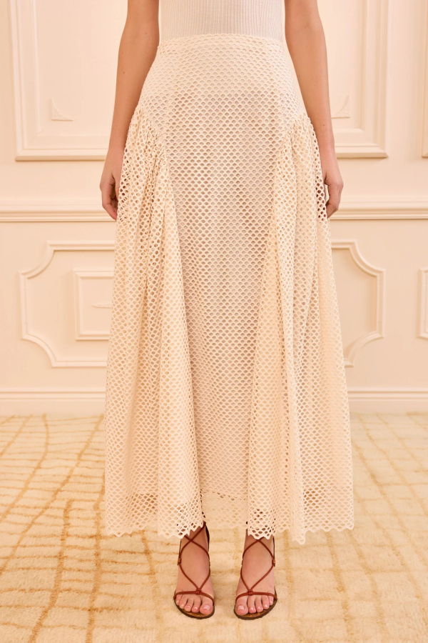 Ulla Johnson Faun Eyelet Cotton Skirt