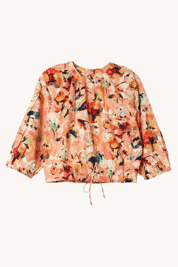 Ulla Johnson Lucie Floral Cotton Bubble Top