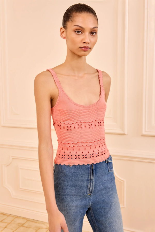Ulla Johnson Sea Embroidered Camisole Top