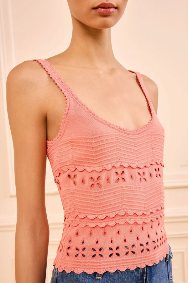 Ulla Johnson Sea Embroidered Camisole Top