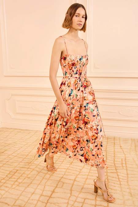 Ulla Johnson Naia Long Sleeve Ruched Dress | Garmentory