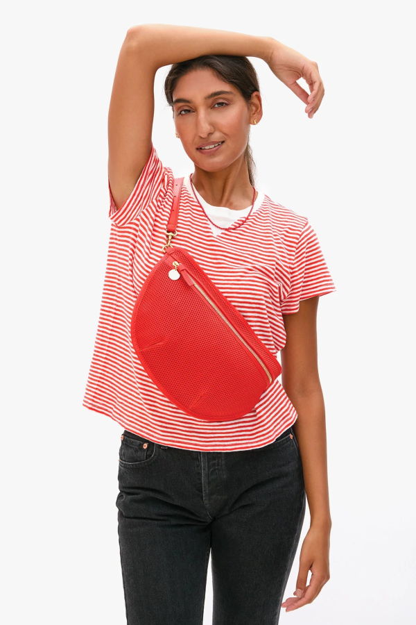 Clare V. Grande Fanny Diamond Perf Bag