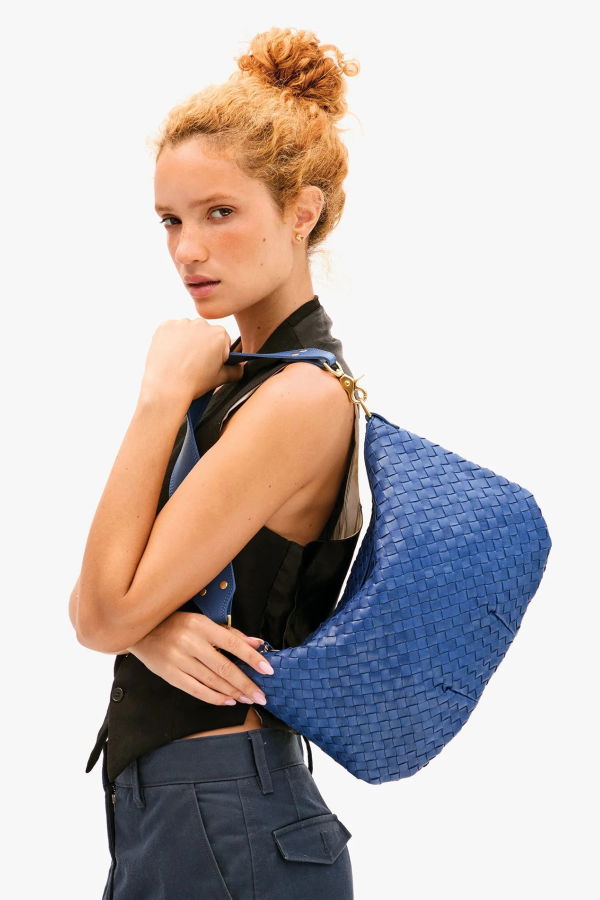 Clare V. Moyen Messenger Diagonal Woven Bag