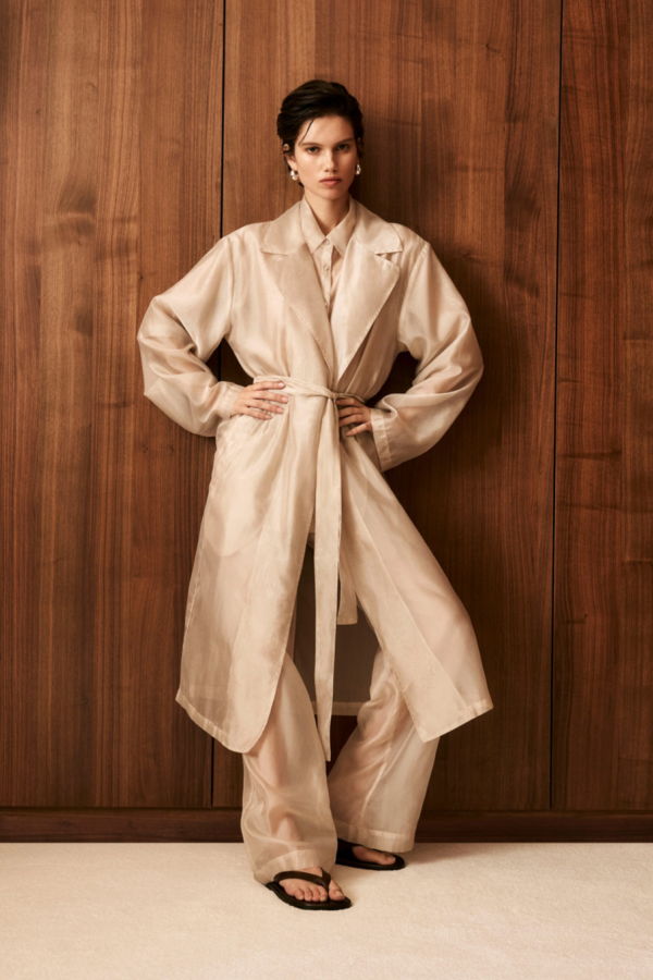 LAMARQUE Talise Organza Coat - Beige
