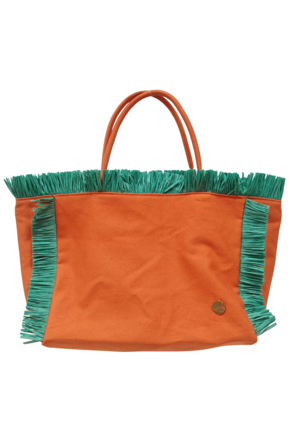 Tia Cibani Raffia Tote Bag - Red