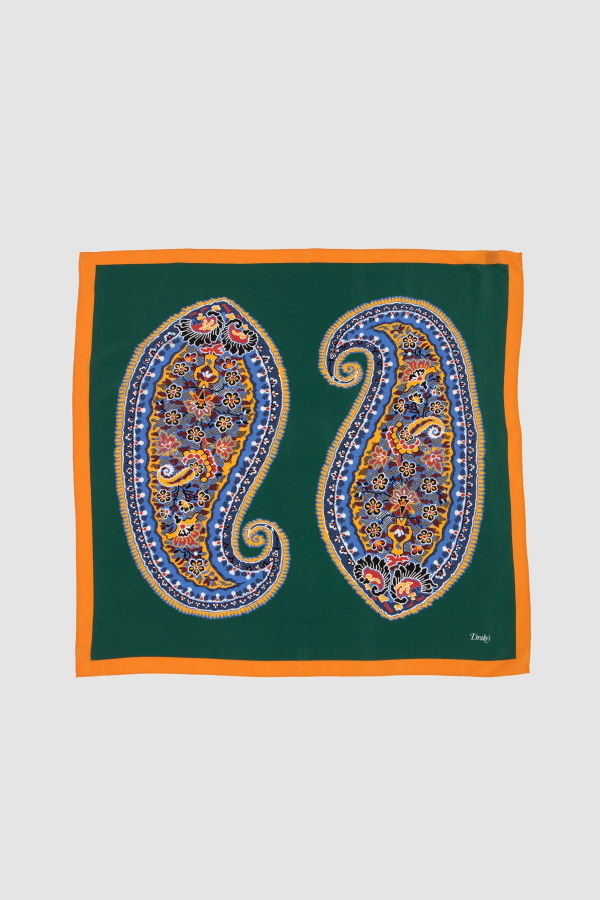DRAKE'S Paisley Print Bandana