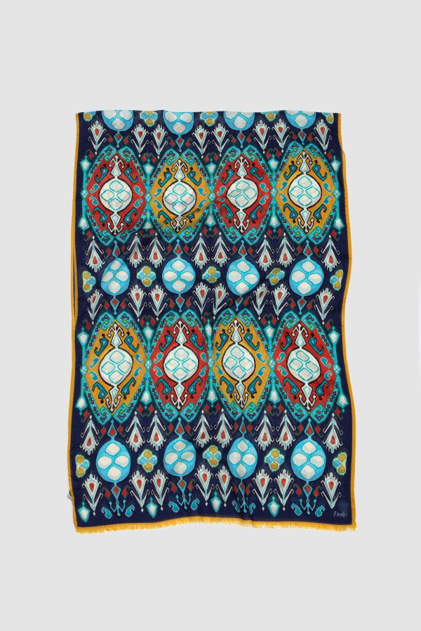 DRAKE'S Tapestry Print Scarf