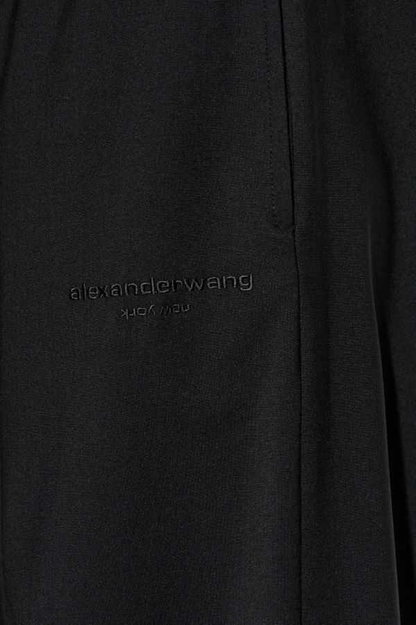 ALEXANDER WANG Mid-Rise Trackpants With Elasticated Waistband - Black