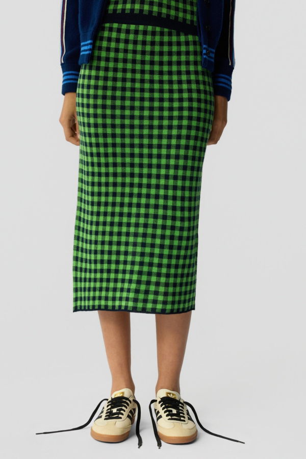 Guest in Residence Gingham Long Skirt