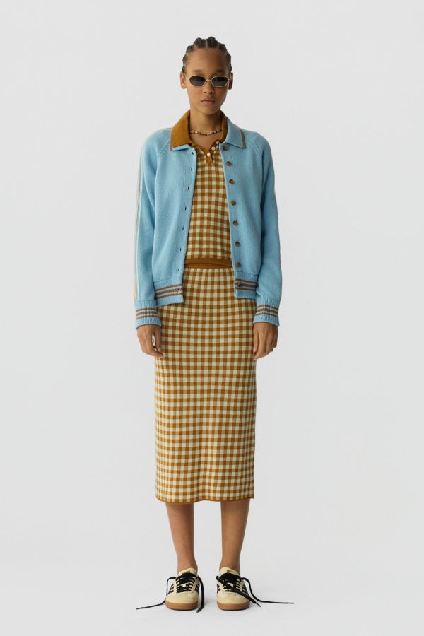 Guest in Residence Gingham Long Skirt