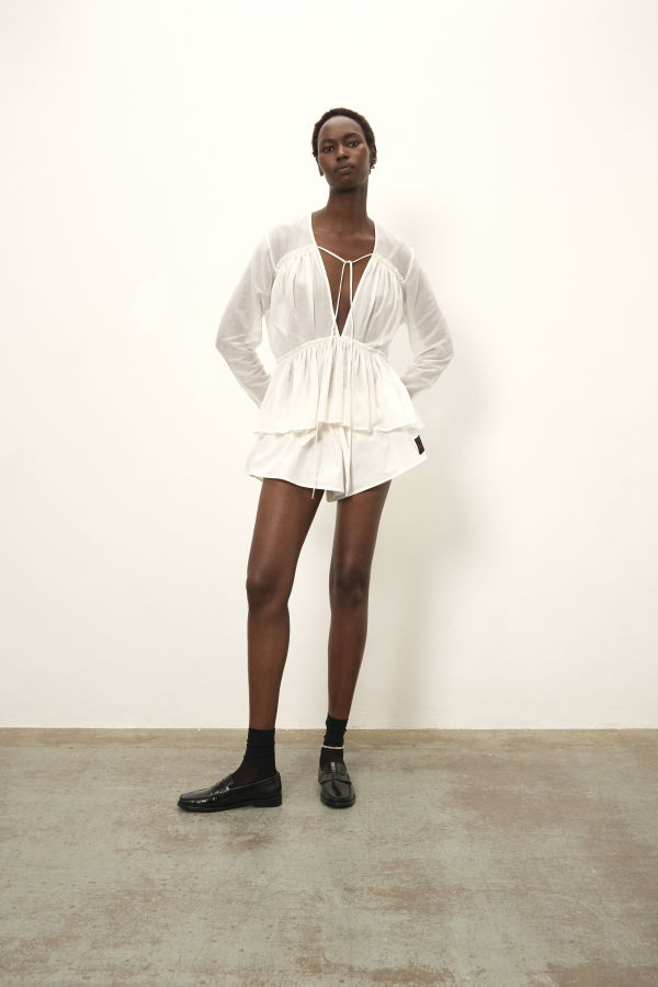 PARIS GEORGIA Silk Voile Top