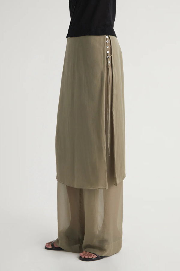 Paloma Wool Low Silk Archive Pant - Khaki