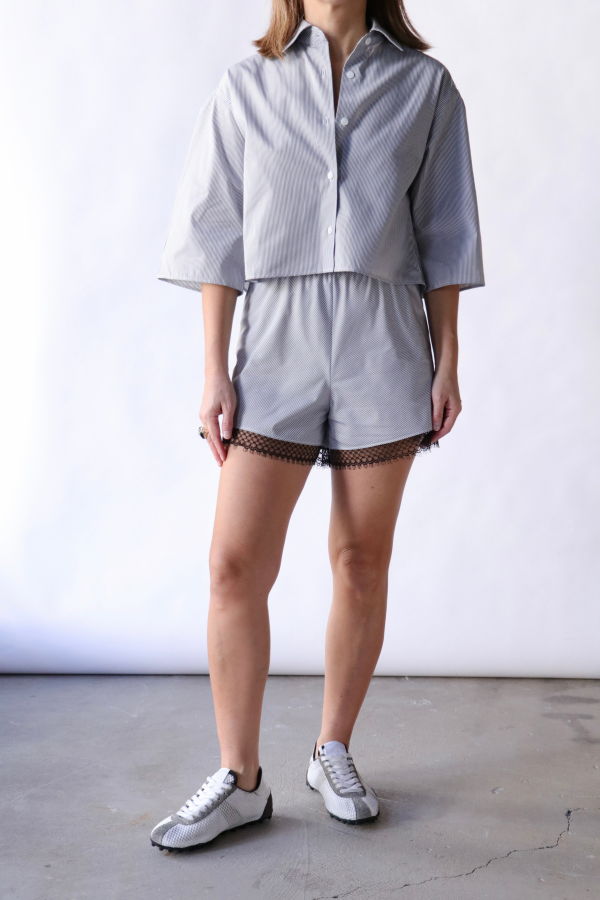 MARIA McMANUS Cropped Short Sleeve Shirt