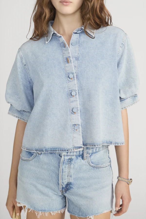 Frame The Billow Sleeve Shirt - Puffin