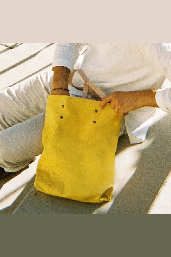 Branco Lisboa Suede Tote Bag