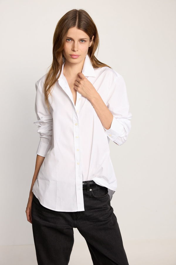 The Shirt The Boyfriend Shirt - White Poplin