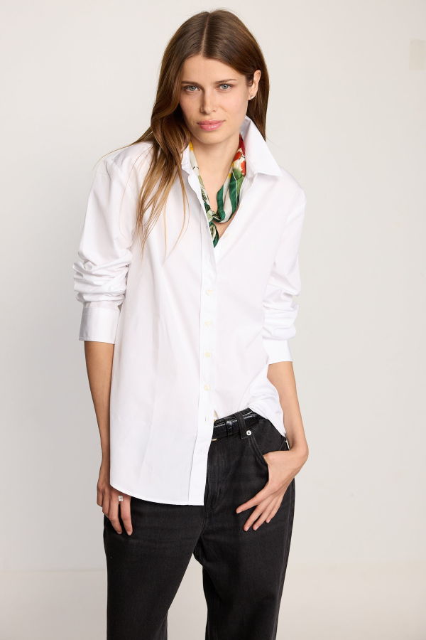 The Shirt The Boyfriend Shirt - White Poplin