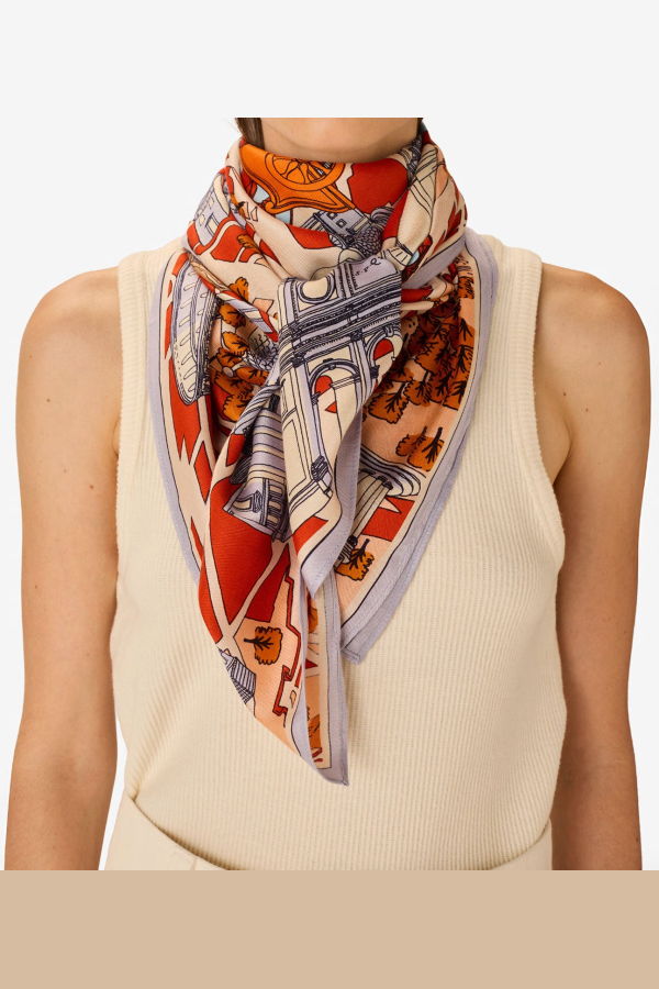 Inoui Editions Square 100 Rome Scarf
