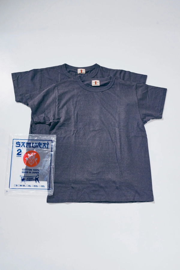 SAMURAI JEANS Crew Neck 2-Pack T-Shirt Plain
