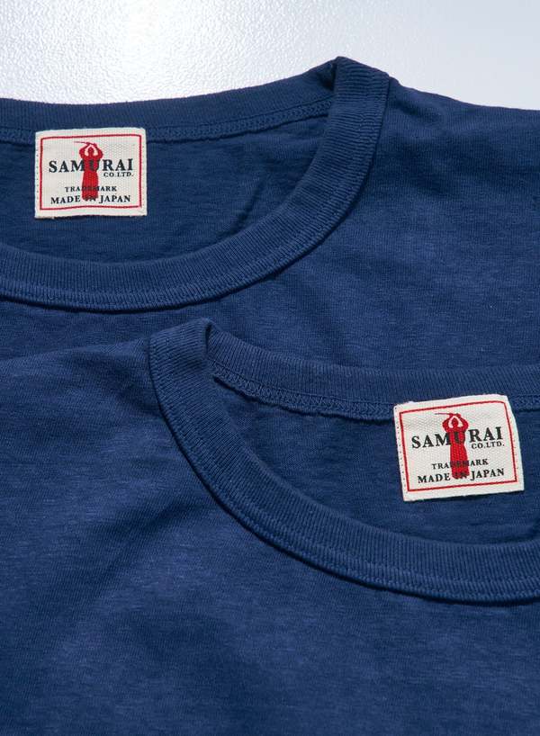 SAMURAI JEANS Crew Neck 2-Pack T-Shirt Plain