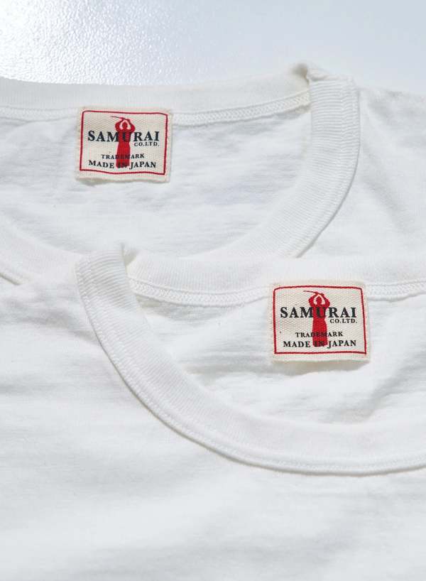 SAMURAI JEANS Crew Neck 2-Pack T-Shirt Plain