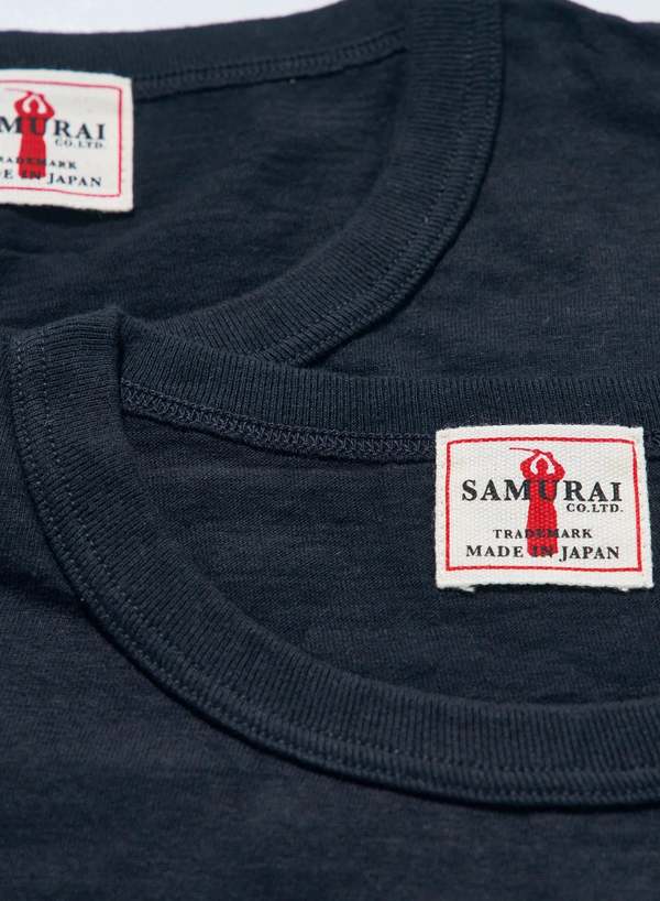 SAMURAI JEANS Crew Neck 2-Pack T-Shirt Plain
