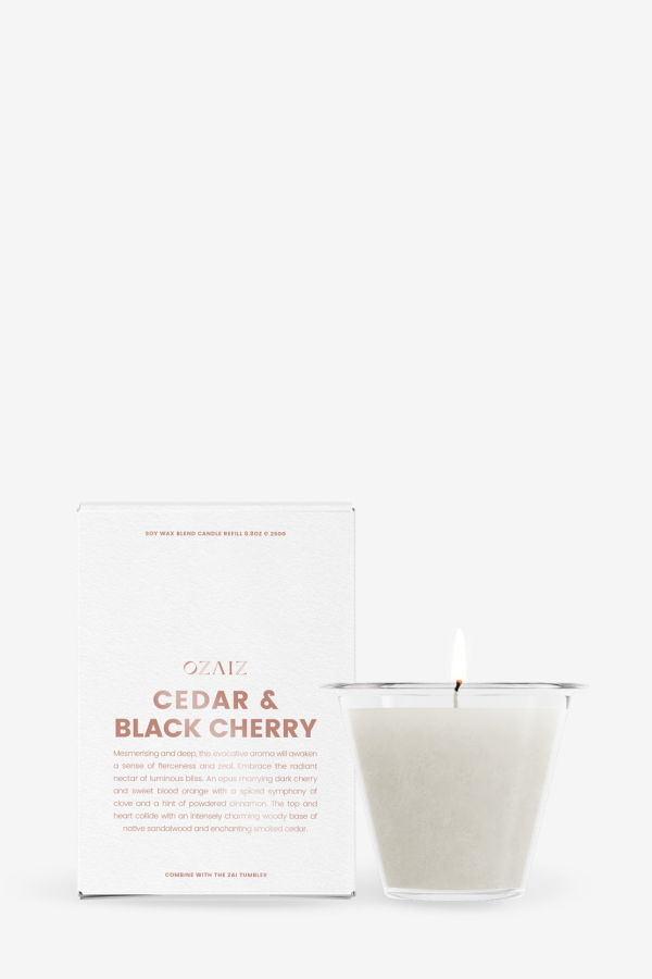 Ozaiz AIZ Candle - Cedar & Black Cherry