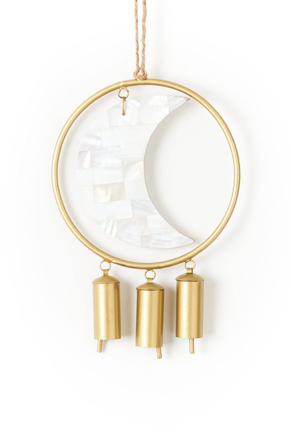 Matr Boomie Chayana Large Moon Mother of Pearl Wind Chime