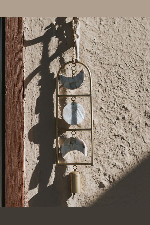 Matr Boomie Chayana Moon Phase Mother of Pearl Wind Chime
